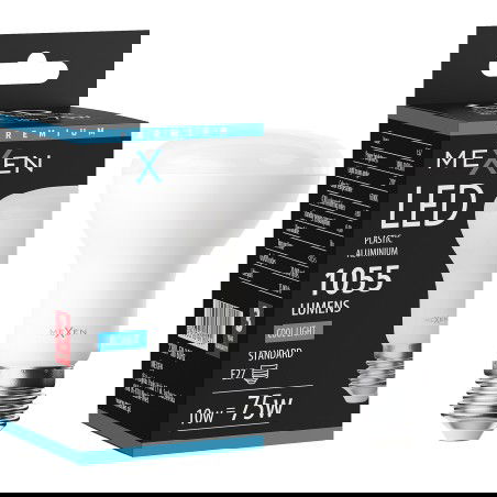 Mexen Nova Λάμπα LED E27, R63, 10W, Ψυχρό - 6500K, 1055 lm - L104-E27-1065-01