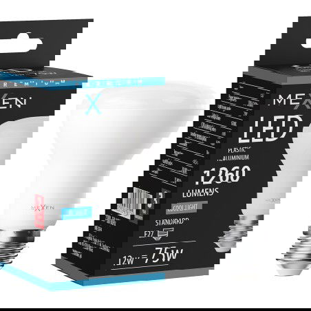 Mexen Nova LED-glödlampa E27, R63, 12W, Kall - 6500K, 1260 lm - L104-E27-1265-01
