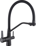 Mexen Duo virtuves jaucējkrāns, melns - 671701-70