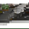 Mexen Leo zlewozmywak granitowy 1-komorowy z ociekaczem 900 x 500 mm, czarny/złoty metalik, syfon złoty - 6501901010-75-G