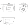 Mexen Margo Unterputz-WC-Set Fenix Slim mit WC-Schüssel, weiß glänzend - 6103342XX00