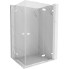 Mexen Lunar L Duo dušinurk avatav parempoolne 115 x 85 cm, läbipaistev, valge - 834L-115P-085L-20-00