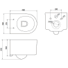 Mexen Unterputz-WC-Set, Fenix Slim Rahmen mit WC-Schüssel Sofia, weißer Glanz - 6103354XX00