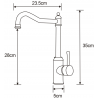 Mexen Inu bateria kuchenna, inox - 672200-99
