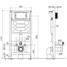 Mexen Elis inbouw WC-set frame Fenix Slim met WC-kom, glanzend wit - 6103391XX00