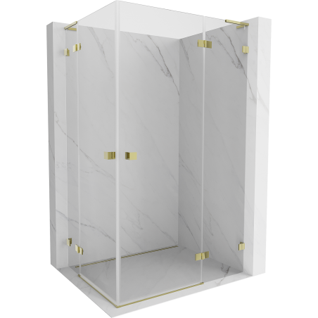Mexen Lunar L Duo paremaskäpp avanev dušinurk 95 x 90 cm, läbipaistev, kuldne - 834L-095P-090L-50-00