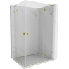 Mexen Lunar L Duo 105 x 90 cm parem hinged dušinurk, läbipaistev, kuldne - 834L-105P-090L-50-00