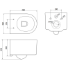 Mexen Unterputz-WC-Set Fenix XS-F mit WC-Schüssel Sofia, weiß glänzend - 6803354XX00