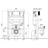 Mexen Unterputz-WC-Set Fenix XS-F mit WC-Schüssel Sofia, schwarz matt - 6803354XX85