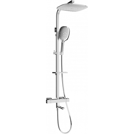 Mexen CQ22 set da bagno-doccia con soffione e miscelatore termostatico, cromato - 779102295-00