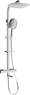 Mexen CQ22 badkar- och duschset med regndusch och termostatblandare, krom - 779102295-00
