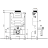 Mexen Unterputz-WC-Set Fenix XS-U mit WC-Schüssel Rico und Absenkautomatik, dunkelgrau matt - 68530724071