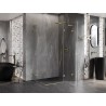 Mexen Lunar L Duo dušinurk avatud parempoolne 75 x 70 cm, läbipaistev, kuldne harjatud - 834L-075P-070L-55-00
