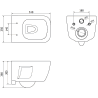 Mexen Margo inbouw WC-set frame Fenix XS-U met WC-pot, wit glans - 6853342XX00
