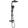 Mexen CQ22 Bad-Duschset mit Regendusche und Thermostatarmatur, schwarz - 779102295-70