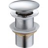 Mexen klik-klak plug rond, chroom - 79910-00