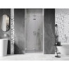 Mexen Lunar-F kokkupandavad dušiuksed vasak 55 cm, läbipaistev, kroom - 836-055-000-01-00-L