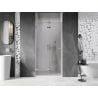 Mexen Lunar-F left folding shower door 55 cm, transparent, chrome - 836-055-000-01-00-L