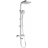 Mexen CQ33 badkar- och duschset med regndusch och termostatblandare, krom - 779103395-00