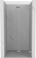 Mexen Lunar-F desna preklopna tuš vrata 55 cm, prozirna, krom - 836-055-000-01-00-P
