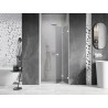 Mexen Lunar-F kokkupandavad dušiuksed paremal 55 cm, läbipaistev, valge - 836-055-000-20-00-P