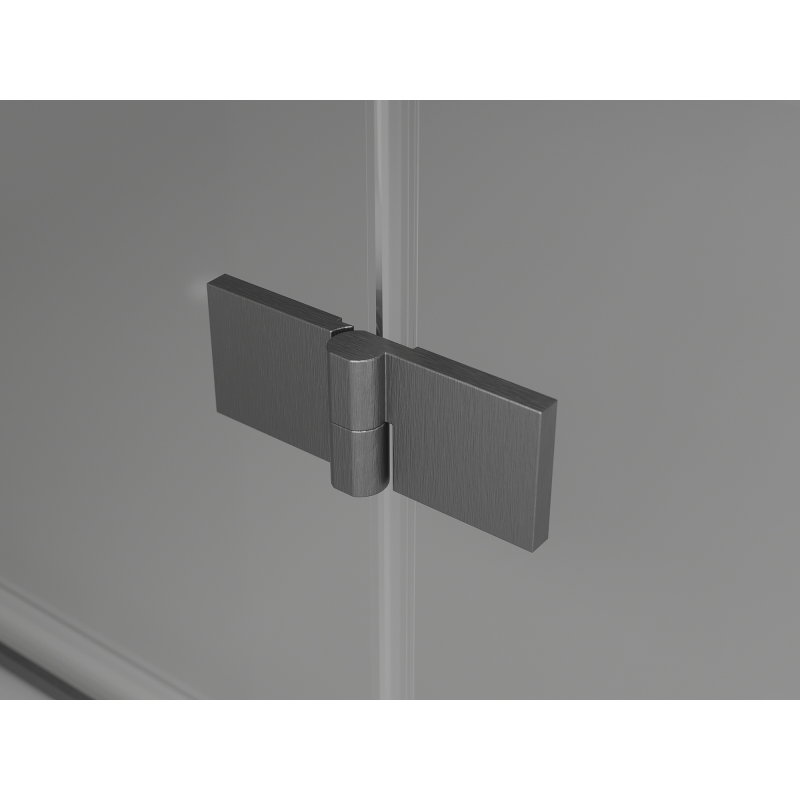 Mexen Lunar-F folding shower door left 55 cm, transparent, gun gray brushed - 836-055-000-66-00-L
