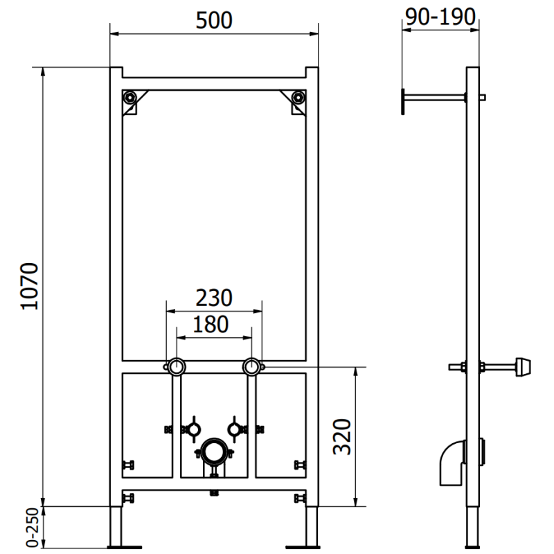 Mexen York inbyggd bidettäckningsram Fenix B med bidé, vit - 69935115500