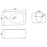Mexen Unterputz-Bidet-Set Fenix B mit York-Bidet, weiß - 69935115500