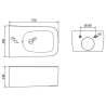 Mexen York inbouwset bidetframe Fenix B met bidet, wit - 69935115500