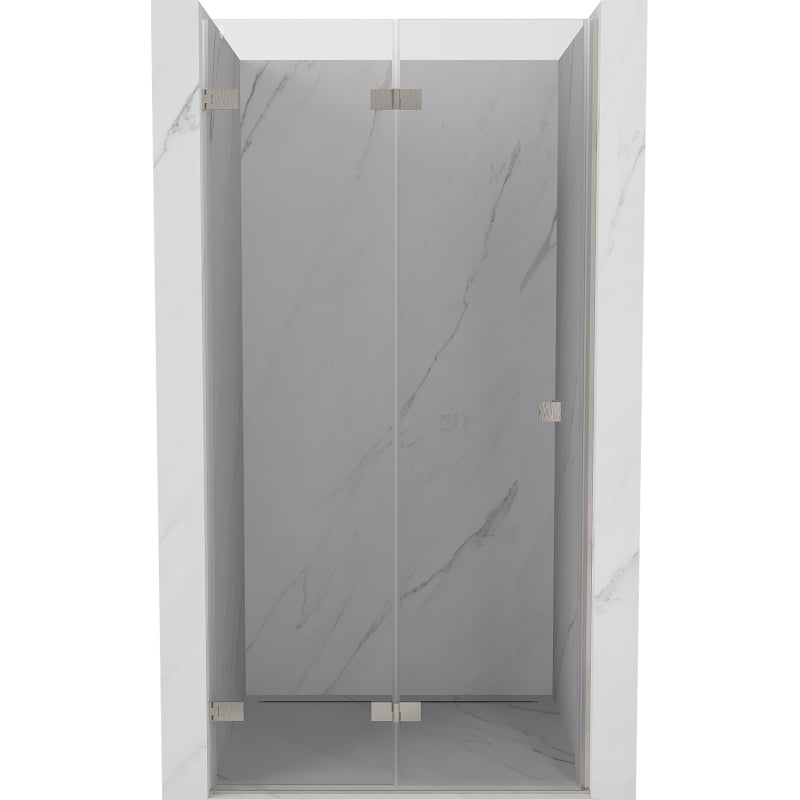 Mexen Lunar-F kokkupandav vasak dušiuks 50 cm, läbipaistev, harjatud nikkel - 836-050-000-97-00-L