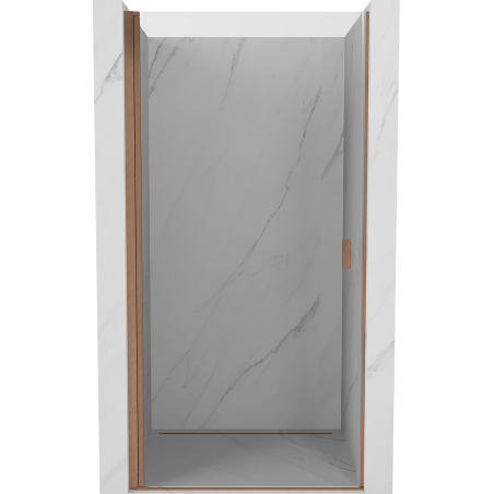 Mexen Mist-B hinged shower door 55 cm, transparent, brushed copper - 8A2-055-000-65-00