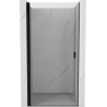 Mexen Mist-B 55 cm swing shower door, transparent, black - 8A2-055-000-70-00