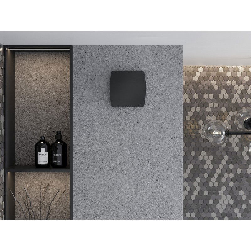 Mexen AXS 120 ventilatore da bagno con sensore di umidità, nero - W9601-125H-70