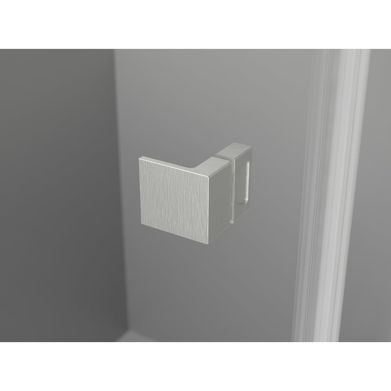 Mexen Lunar L Duo cabina doccia con apertura destra 80 x 70 cm, trasparente, nichel spazzolato - 834L-080P-070L-97-00