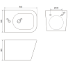 Mexen Unterputz-Bidet-Set Fenix B mit Bidet Teo, schwarzmatt - 69935855185