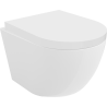 Mexen Lena Rimless wc-pot met langzaam sluitende harde zitting, duroplast, glanzend wit - 30220200
