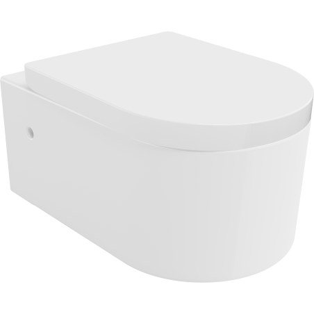 Mexen Sofia toilet bowl with hard soft-close seat, white gloss - 30798000