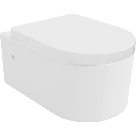 Mexen Sofia wc-pot met zacht sluitende harde zitting, wit glanzend - 30798000