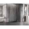 Mexen Lunar L Duo parema käega avatav dušikabiin 90 x 85 cm, läbipaistev, harjatud nikkel - 834L-090P-085L-97-00