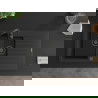 Mexen Matias Granitspüle 1,5-beckig mit Abtropffläche 900 x 505 mm, schwarz, Siphon schwarz - 6502901505-77-B