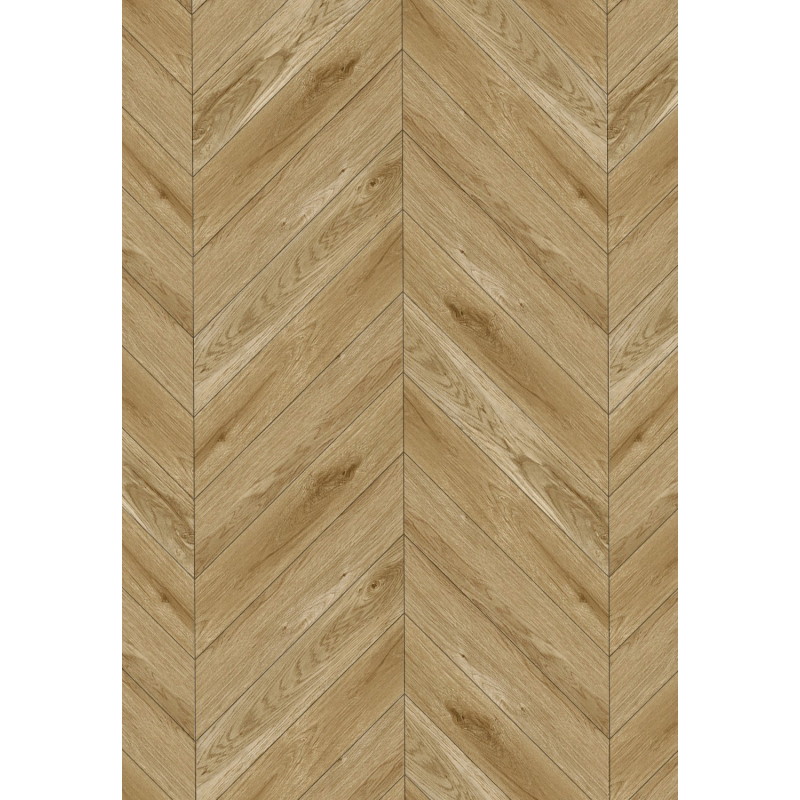 Mexen Manhattan Vinyl Panels French Herringbone 650 x 127 mm SPC 6.5 mm, IPEX 1.5 mm Underlay, 4 V-Groove, Oak - F1284