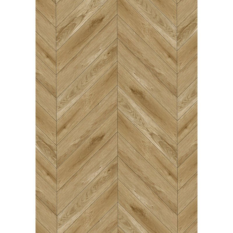 Mexen Manhattan Vinylpaneele Französisches Fischgrätenmuster 650 x 127 mm SPC 6,5 mm, IXPE-Unterlage 1,5 mm, 4 V-Fuge, Eiche -