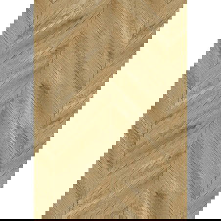 Mexen Manhattan vinylplanken Franse visgraat 650 x 127 mm SPC 6,5 mm, IXPE onderlaag 1,5 mm, 4 V-groef, Eik - F1284