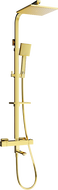 Mexen CQ45 Badewannen-Duschset mit Regendusche und Thermostatarmatur, Gold - 779104595-50