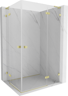 Mexen Lunar L Duo kabina za tuširanje s dvostrukim vratima desna 115 x 85 cm, prozirna, zlatna brušena - 834L-115P-085L-55-00