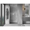 Mexen Mist-B 70 cm Pivot Shower Door, Transparent, Chrome - 8A2-070-000-01-00