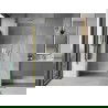 Mexen Mist-B porte de douche pivotante 75 cm, transparent, doré - 8A2-075-000-50-00