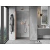 Mexen Mist-B swing shower door 50 cm, transparent, brushed copper - 8A2-050-000-65-00