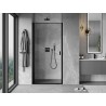 Mexen Mist-B otklopna lijeva tuš vrata 80 cm, crni okvir, crna - 8A2-080-000-70-70-L