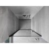 Mexen Mist-B drzwi prysznicowe uchylne lewe 90 cm, czarna ramka, czarne - 8A2-090-000-70-70-L